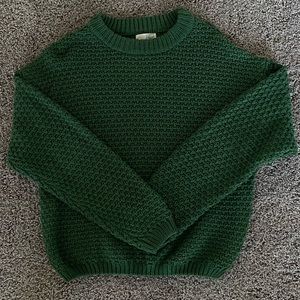 Woman’s Green Knit Sweater